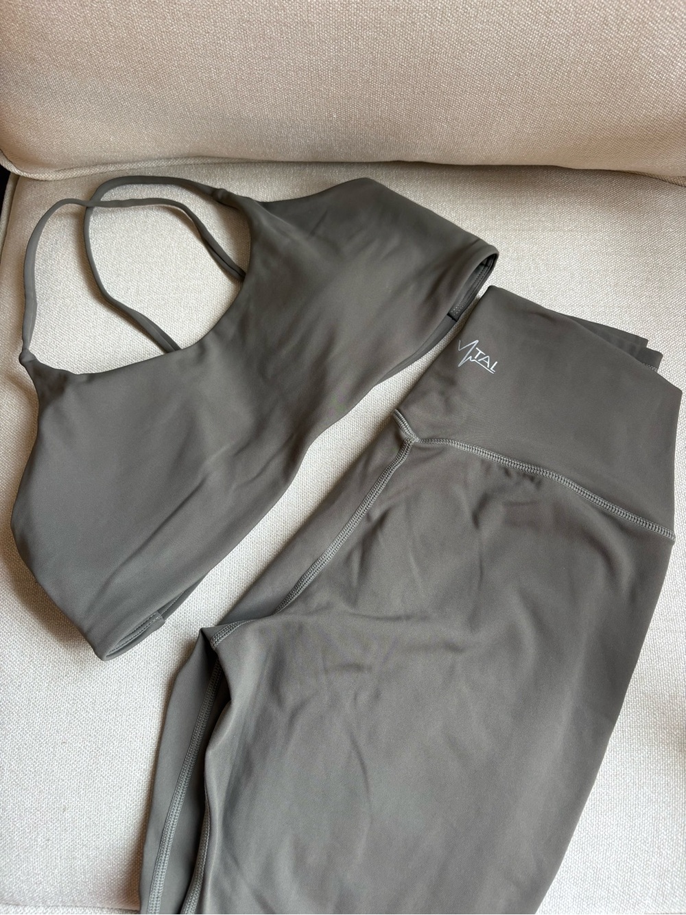 Olive Green Sports Bra & Leggings Set